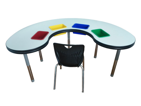 Combination table and chair